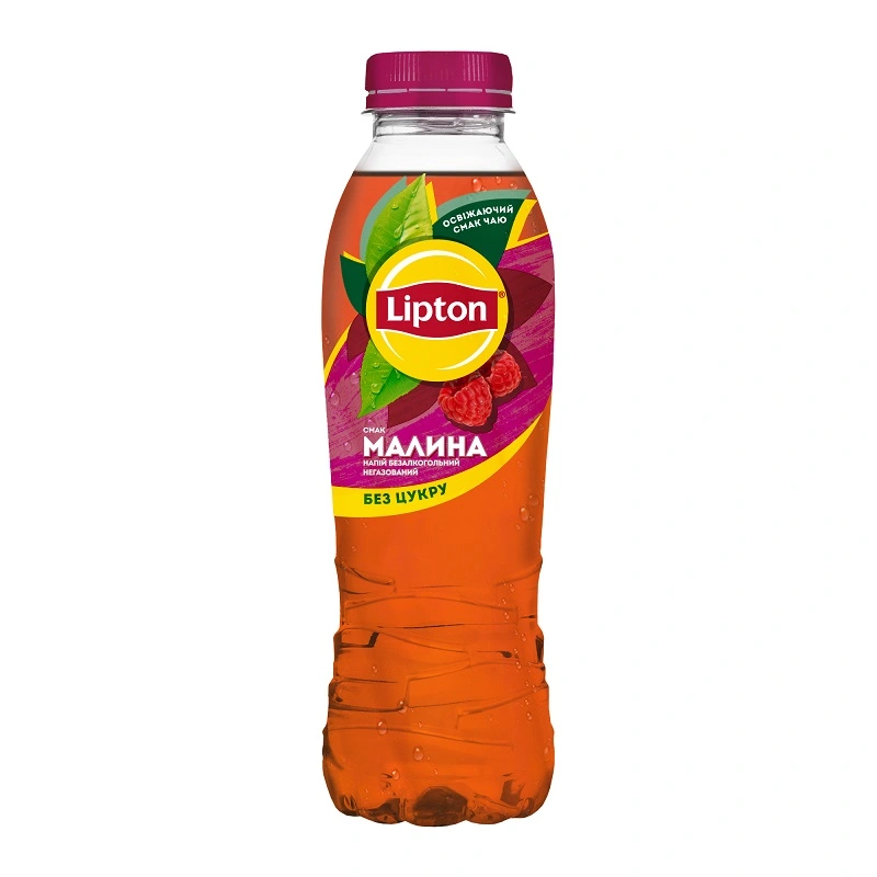 Чай холодний чорний малина Lipton Zero, 0.5 л