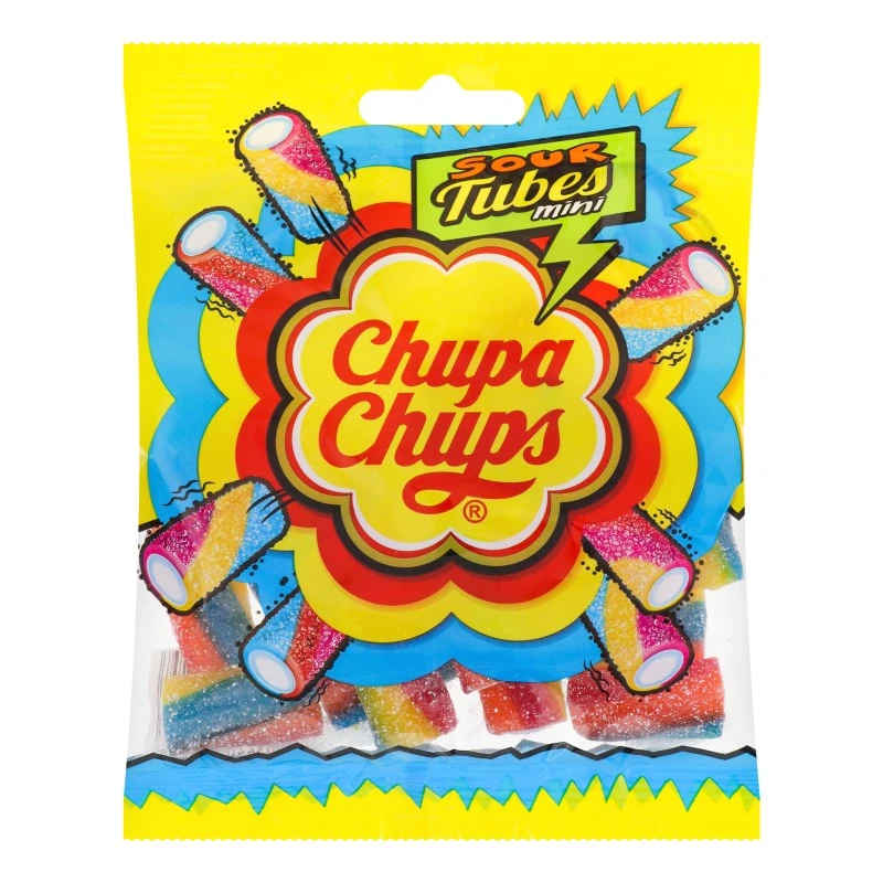 Мармелад жувальний Sour Tubes Mini Chupa Chups, 70 г
