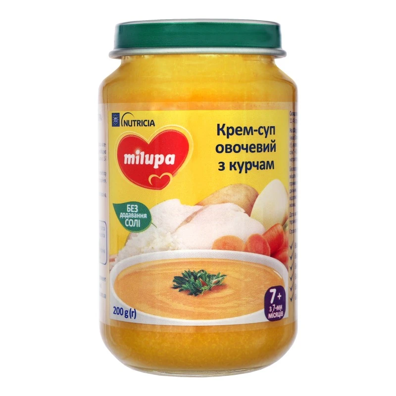 Крем-суп овочевий з курчам Milupa, 200 г