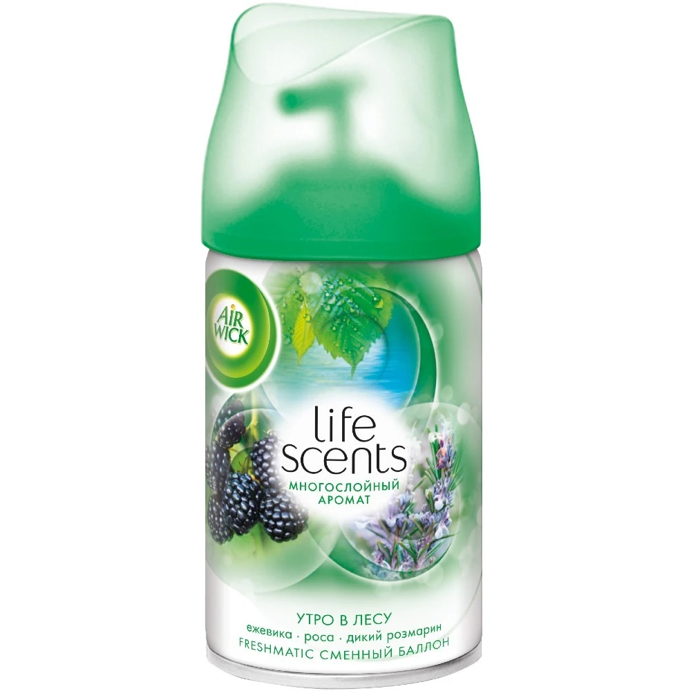 Балон змінний аерозольний Ранок у лісі для Air Wick Freshmatic Life Scents, 250 мл
