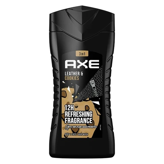 Гель для душу 3в1 Leather&amp;Cookies Axe, 250мл