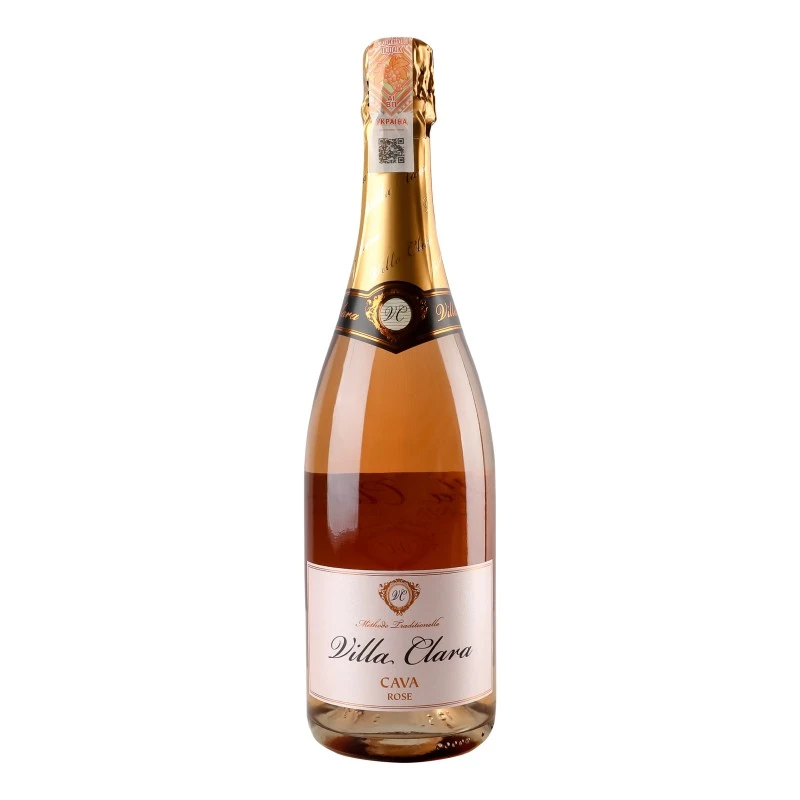 Вино ігристе  рожеве сухе Cava Brut Rose Villa Clara, 0.75 л