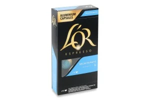 Кава натуральна смажена мелена у капсулах Espresso Decaffeinato 6 LOR к/у 52г