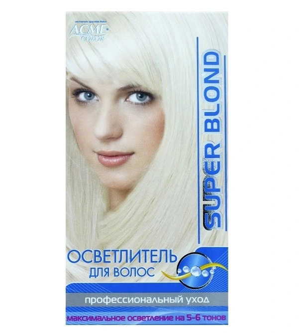 Фарба-освітлювач для волосся Super Blond Освітлювач для волосся Energy Blond Acme, 1 шт