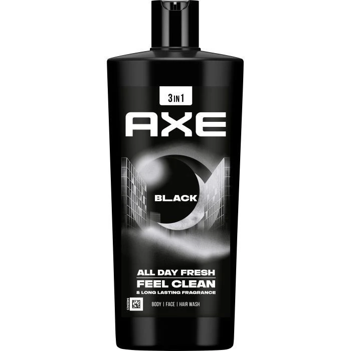 Гель для душу та шампунь Black night Axe, 700мл