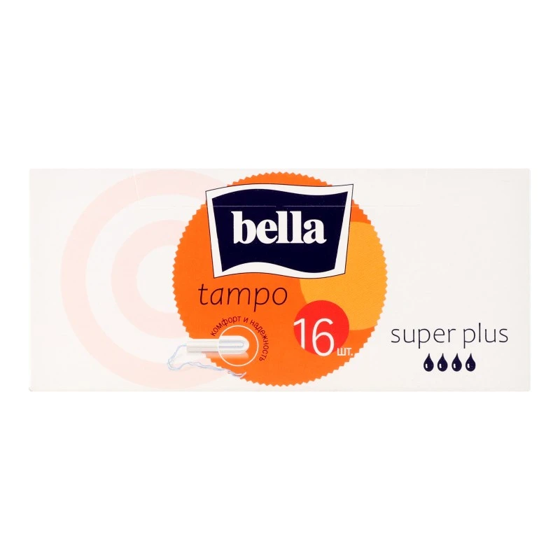 Тампони гігієнічні Super Plus Tampo Bella, 16 шт/уп.