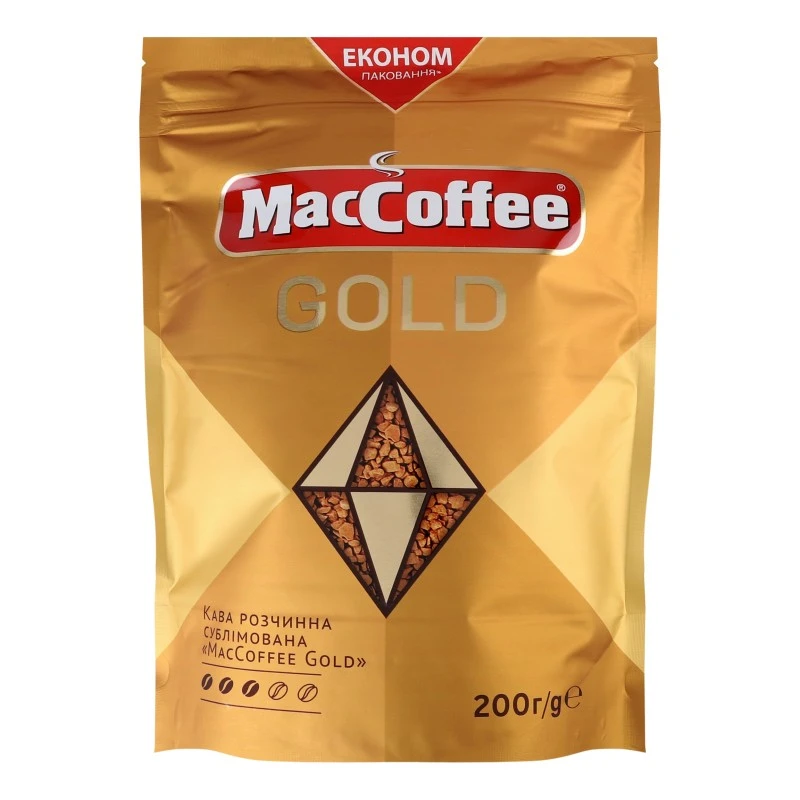 Кава розчинна Gold MacCoffee, 200 г