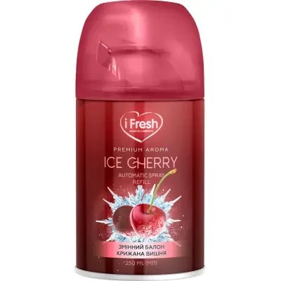 Змінний балон д/освіжувача повітря premium aroma ice сherry !Fresh, 250 мл