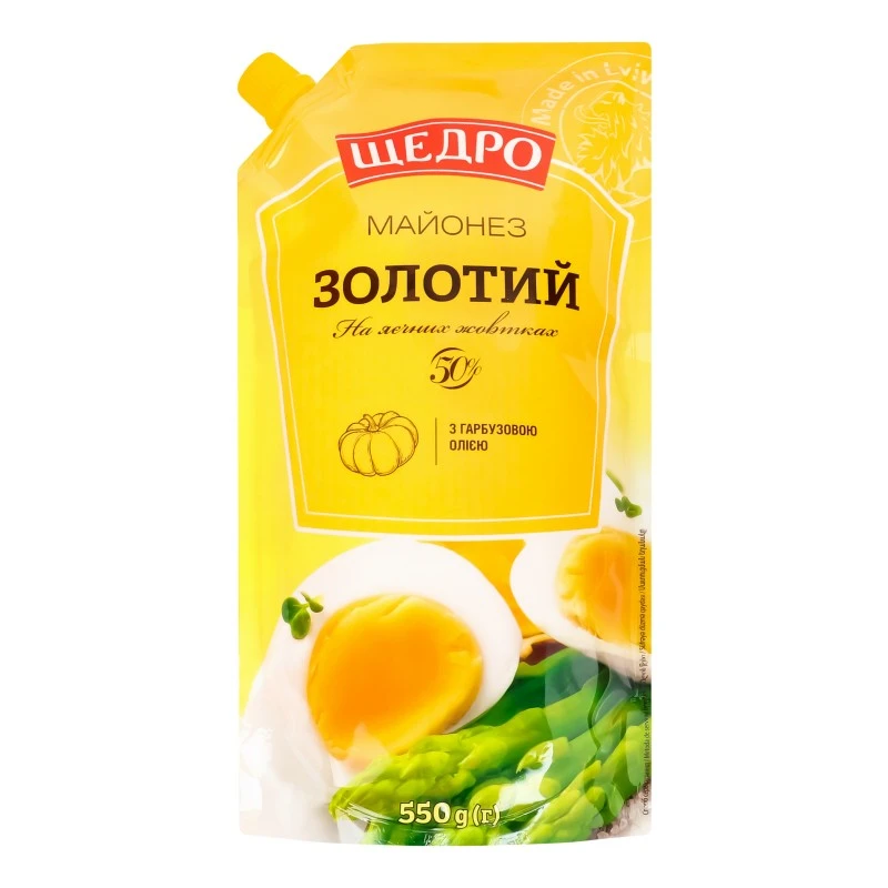 Майонез 50% Золотий Щедро, 550 г