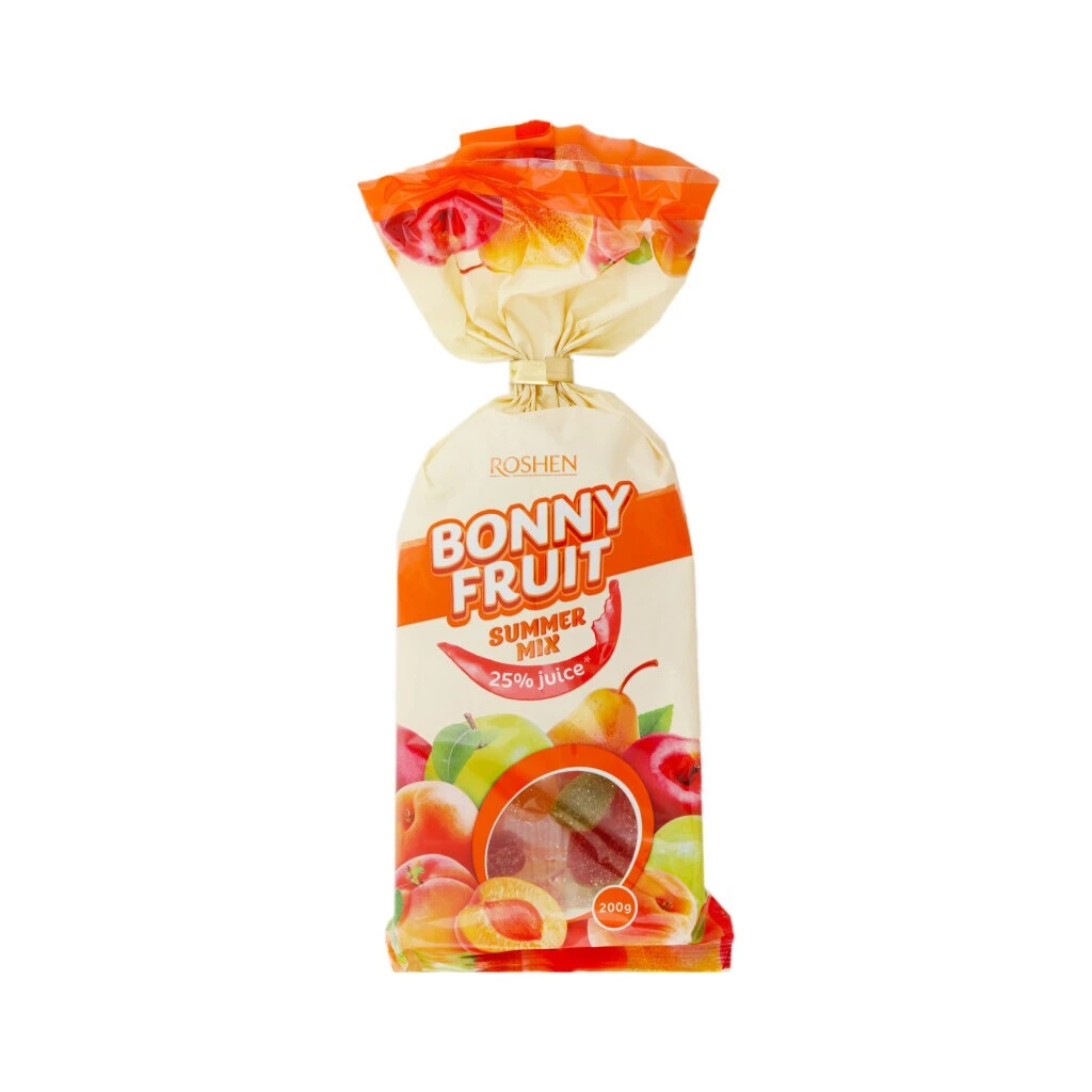 Цукерки желейні Summer mix Bonny fruit Roshen, 200 г