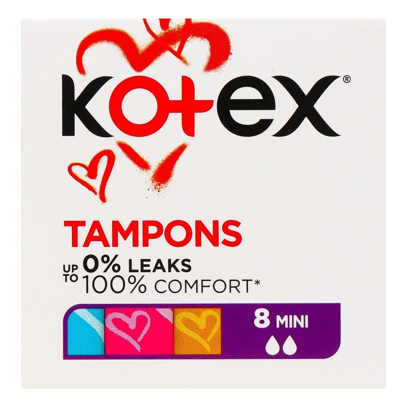Тампони гігієнічні Mini Kotex, 8 шт/уп.