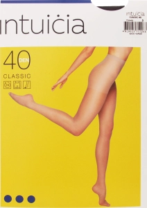 Колготки жіночі 40 den black 3 Intuicia Classic