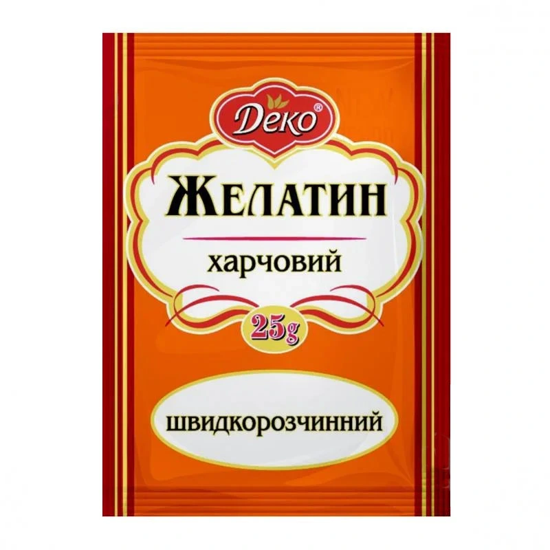 Желатин швидкорозчинний Деко, 25 г