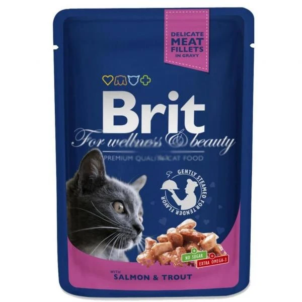 Корм для котів Шматочки тріски Premium Brit, 100 г