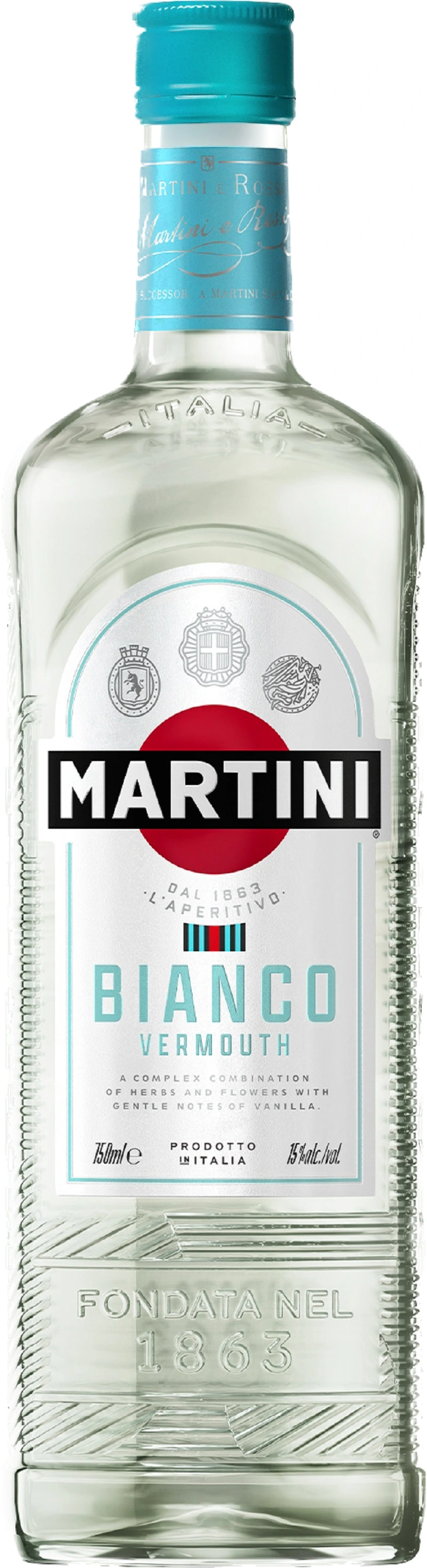 Вермут білий солодкий Bianco Martini, 1 л