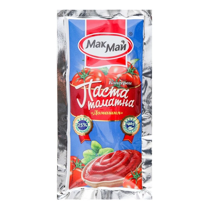 Томатна паста 25% Домашня Мак Май, 70 г