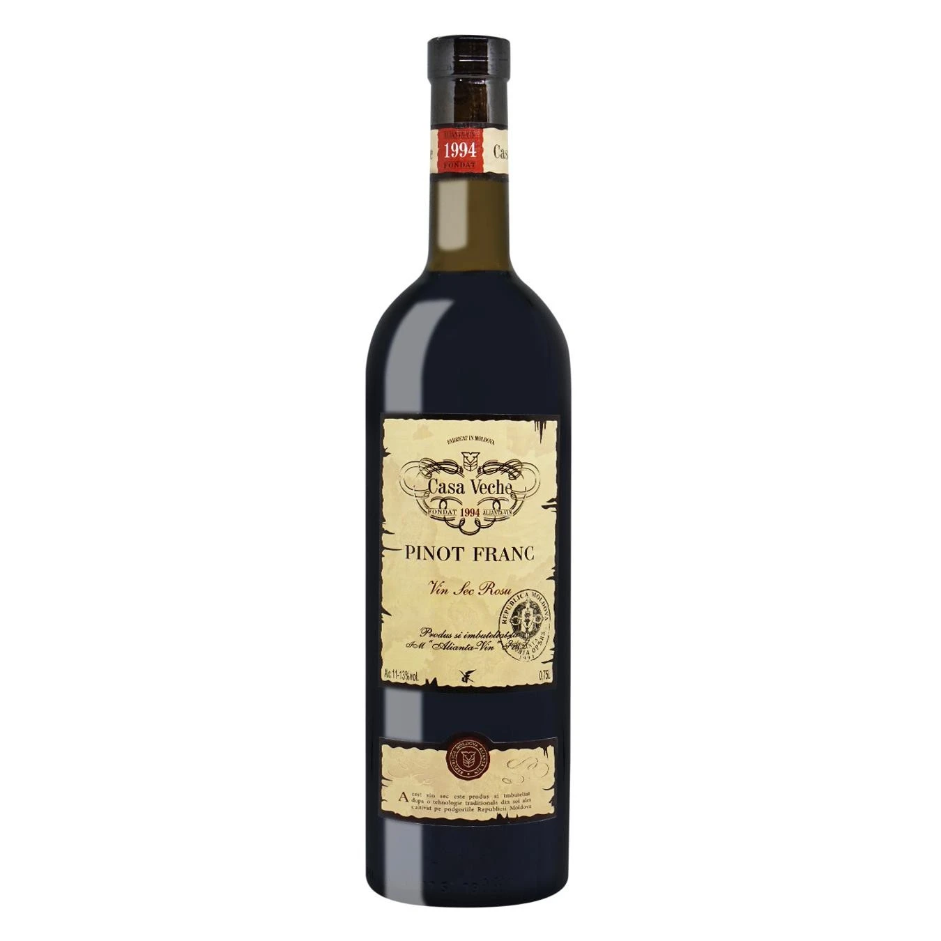 Вино червоне сухе Pinot Franc Casa Veche, 0.75 л