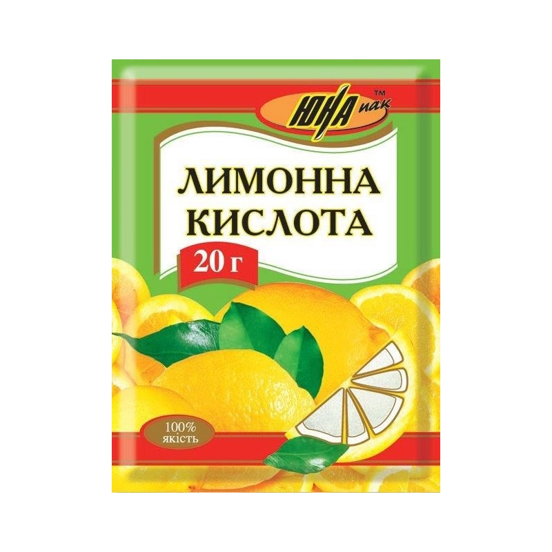 Кислота лимонна харчова Юна пак, 20 г