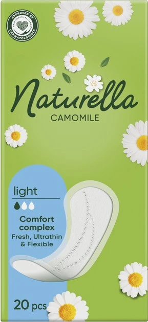 Прокладки гігієнічні щоденні Camomile Light Naturella, 20 шт/уп.