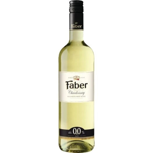 Вино безалкогольне біле сухе Chardonnay Faber, 0.75 л
