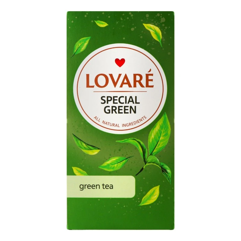 Чай пакетований зелений Special Green Lovare, 24 шт/уп.