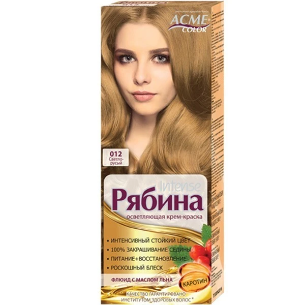 Фарба для волосся Горобина світло-русявий 012 Acme, 1 шт