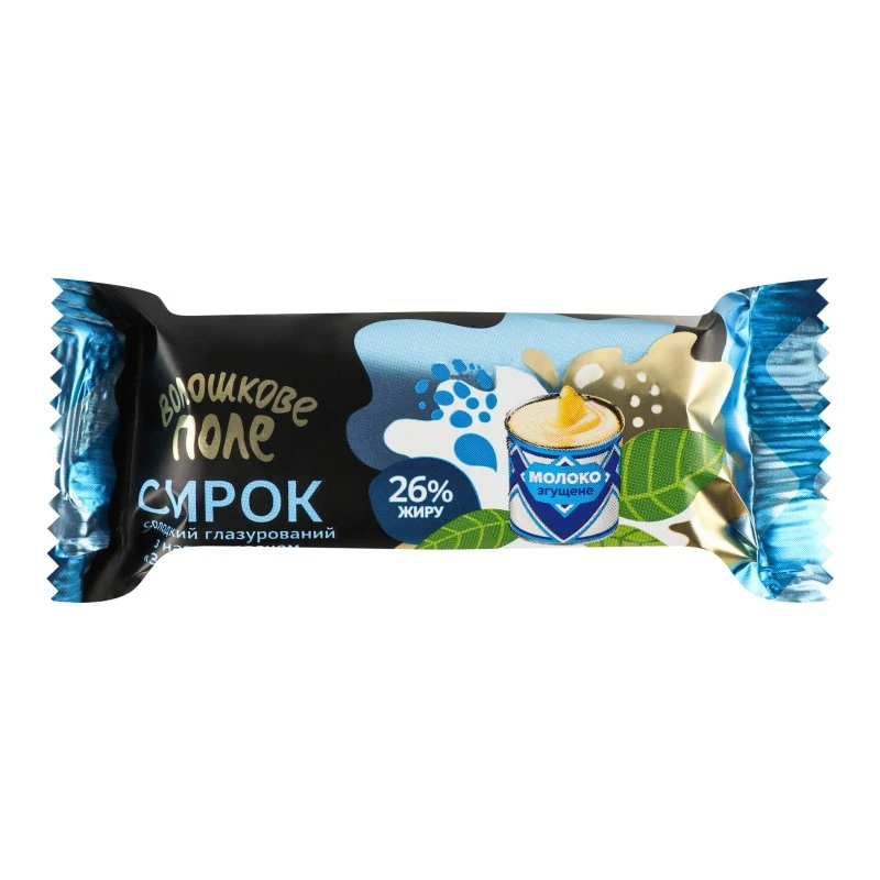 Сирок глазурований 26% Згущене молоко Волошкове Поле, 36 г