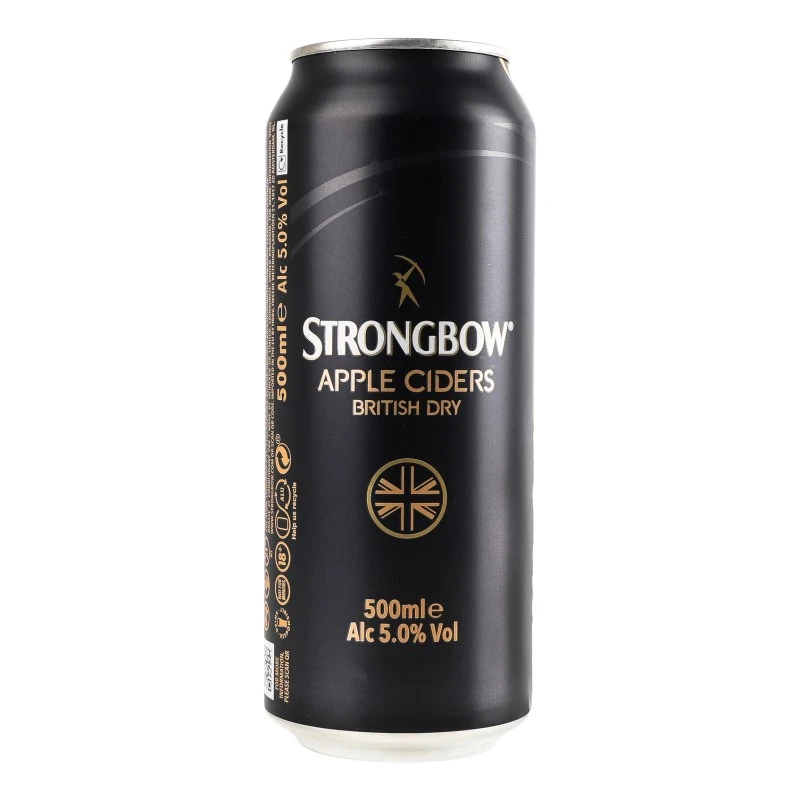 Сидр солодкий Apple British dry ж/б Strongbow, 0.5 л