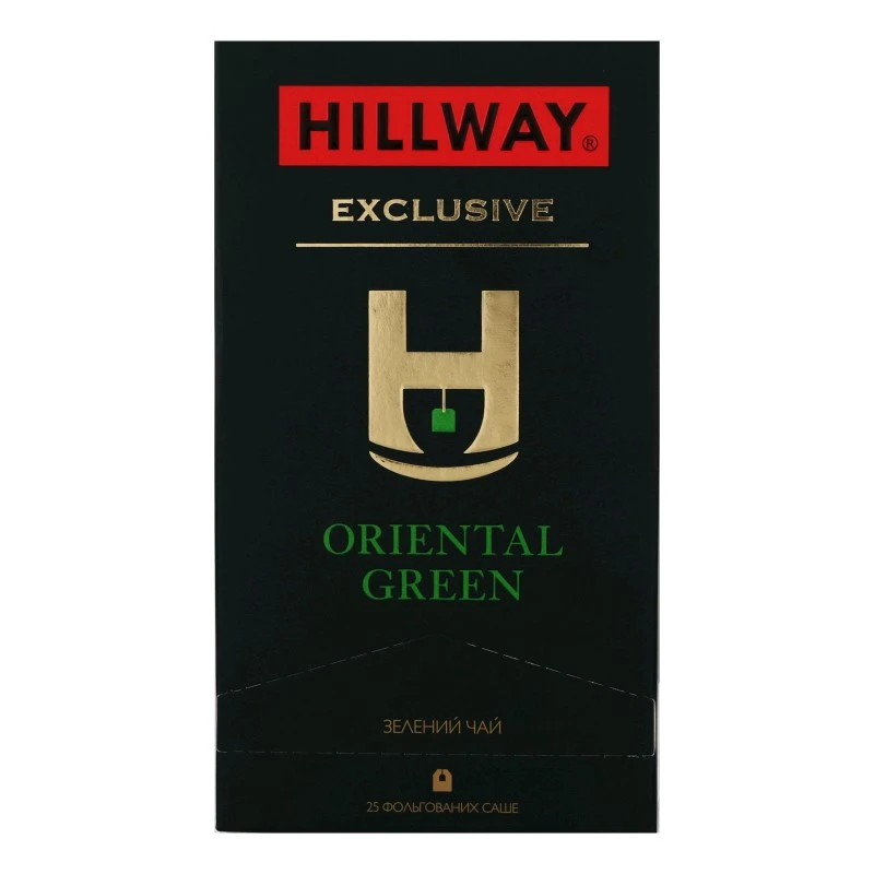 Чай пакетований зелений Oriental Green Exclusive Hillway, 25 шт/уп.