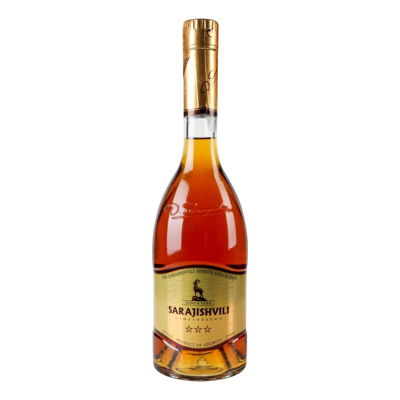 Бренді 3 зірки Sarajishvili, 0.5 л