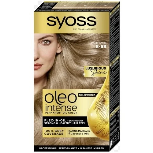 Фарба стійка для волосся 8-68 Перлинний Блонд Oleo Intense Syoss, 1шт