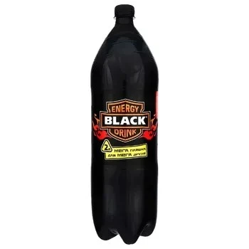 Напій енергетичний б/а газований Black, 2 л