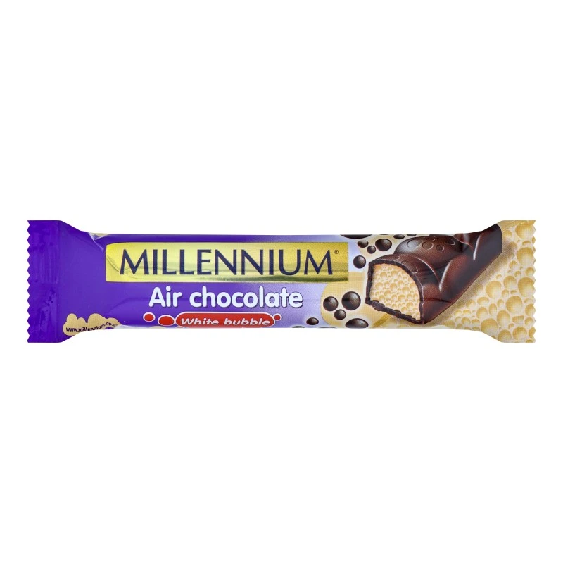 Шоколад молочний та білий пористий Millennium, 22г