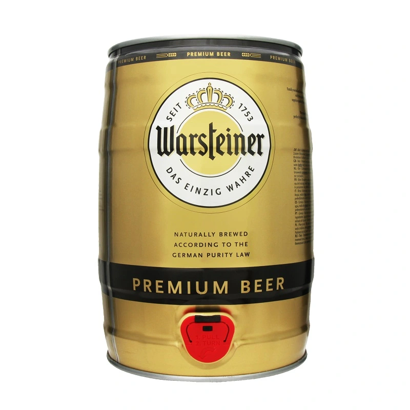 Пиво світле Premium Beer ж/б Warsteiner, 5 л