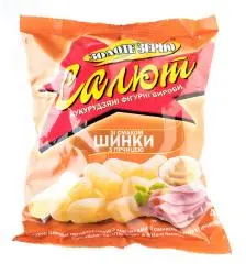 Кукурудзяні палички зі смаком шинки та гірчиці Салют, 45 г