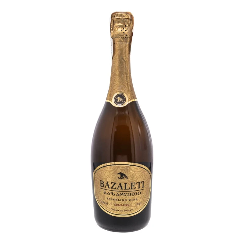 Вино ігристе біле напівсухе Bazaleti, 0.75 л