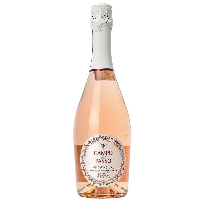 Вино ігристе рожеве екстра-сухе Prosecco Doс Millesimato Extra Dry Campo Del Passo, 0.75 л