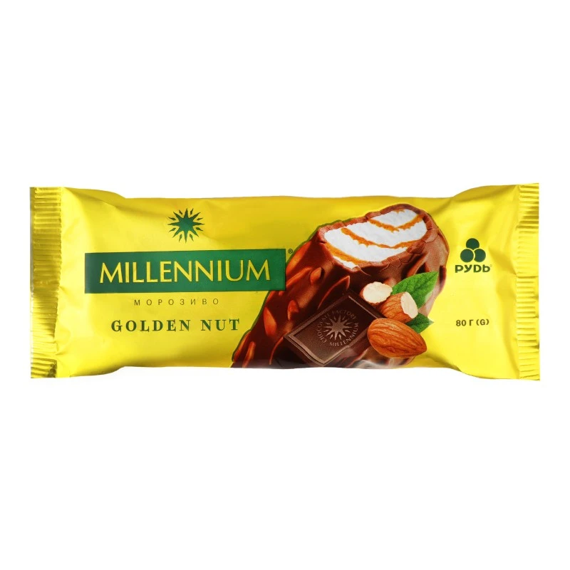Морозиво ескімо Millenium Golden Nut Рудь, 80 г