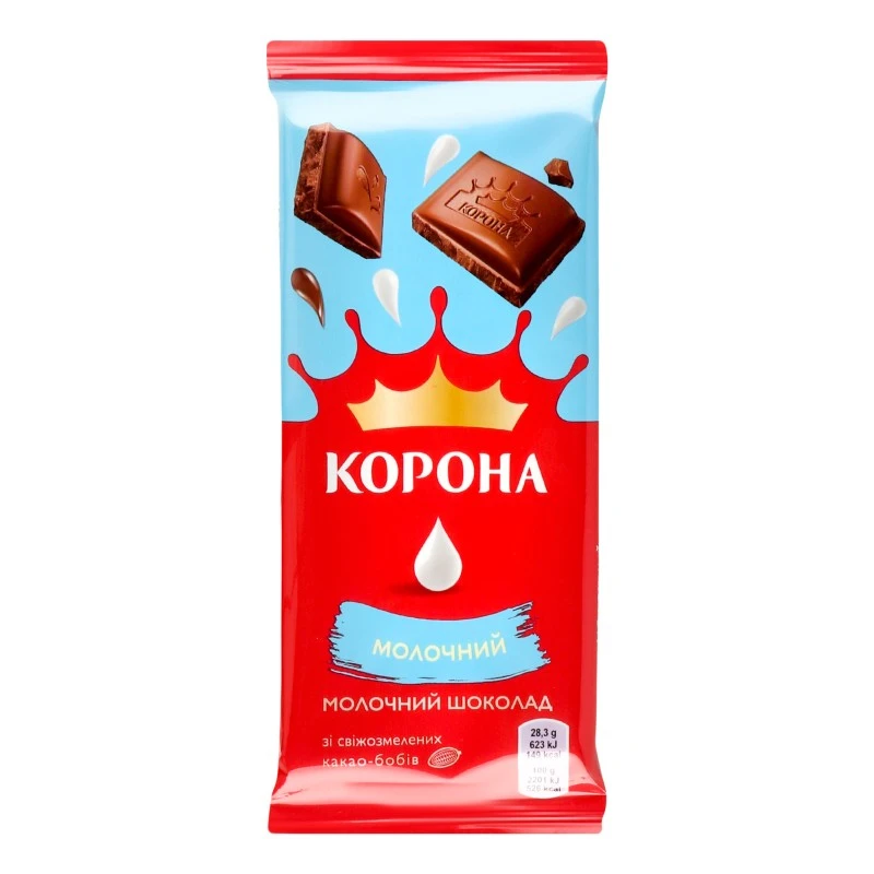 Шоколад молочний Корона, 85 г