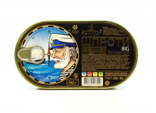 Шпроти великі Baltijas,  190 г