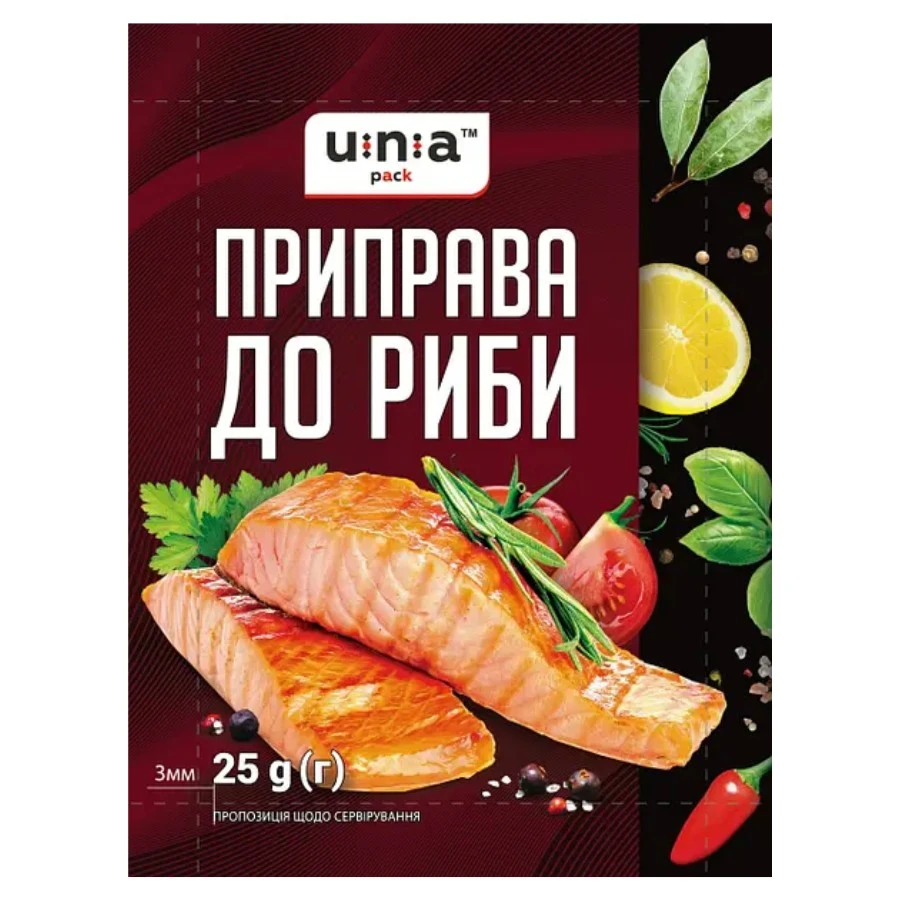 Приправа до риби Юна-пак, 25 г