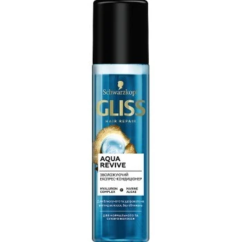 Кондиціонер-експрес для зволоження сухого та нормального волосся Aqua Revive Gliss, 200 мл