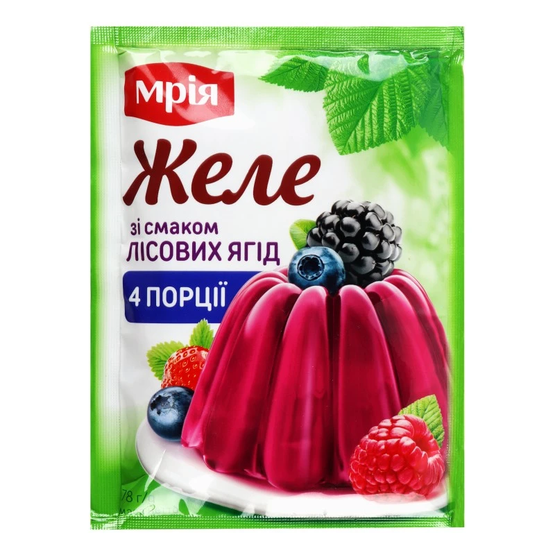 Желе зі смаком лісові ягоди Мрія, 78 г