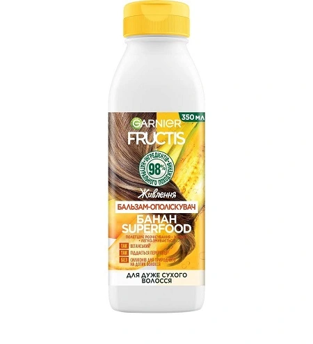 Бальзам-ополіскувач для волосся Живлення Superfood Fructis, 350 мл