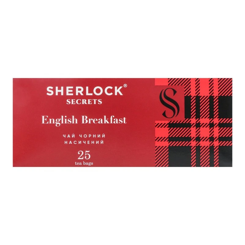Чай пакетований чорний English Breakfast Sherlock Secrets, 25 шт/уп.