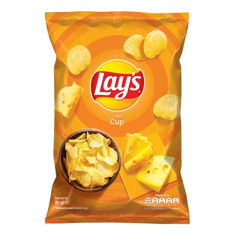 Чіпси зі смаком сиру Lay&#039;s, 60 г