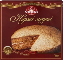 Коржі для торта Медовик Одеський Хлібзавод 4, 500 г