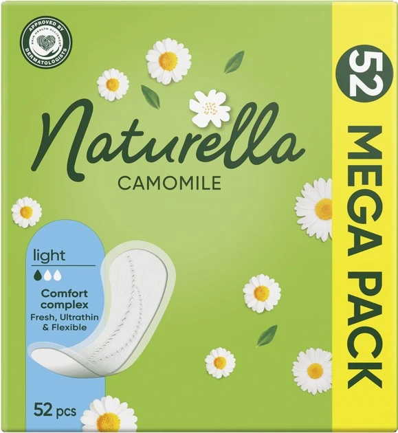 Прокладки гігієнічні щоденні Camomile Light Naturella, 52 шт/уп.