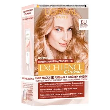 Крем-фарба для волосся 8U Excellence Creme L&#039;Oreal Paris, 1шт