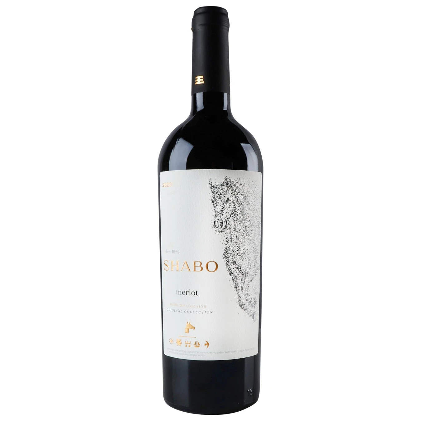 Вино червоне сухе Merlot Shabo, 0.75 л